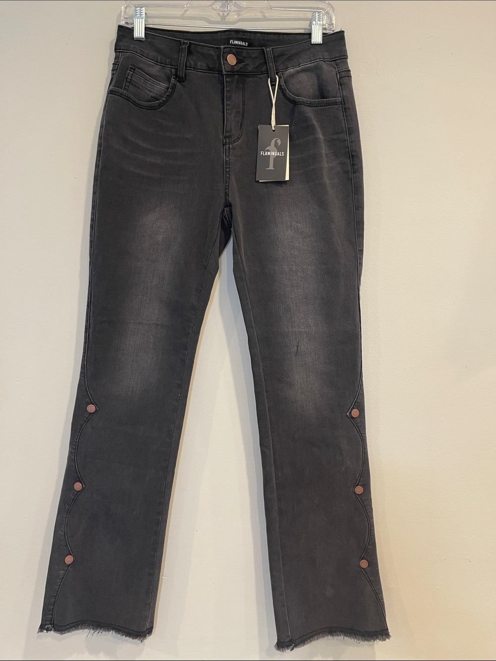 NWT Flamingals Studded Black Jeans Size Medium